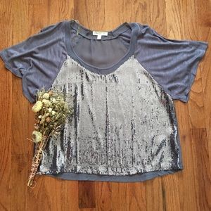 Purple Sequin Top from Nordstrom
